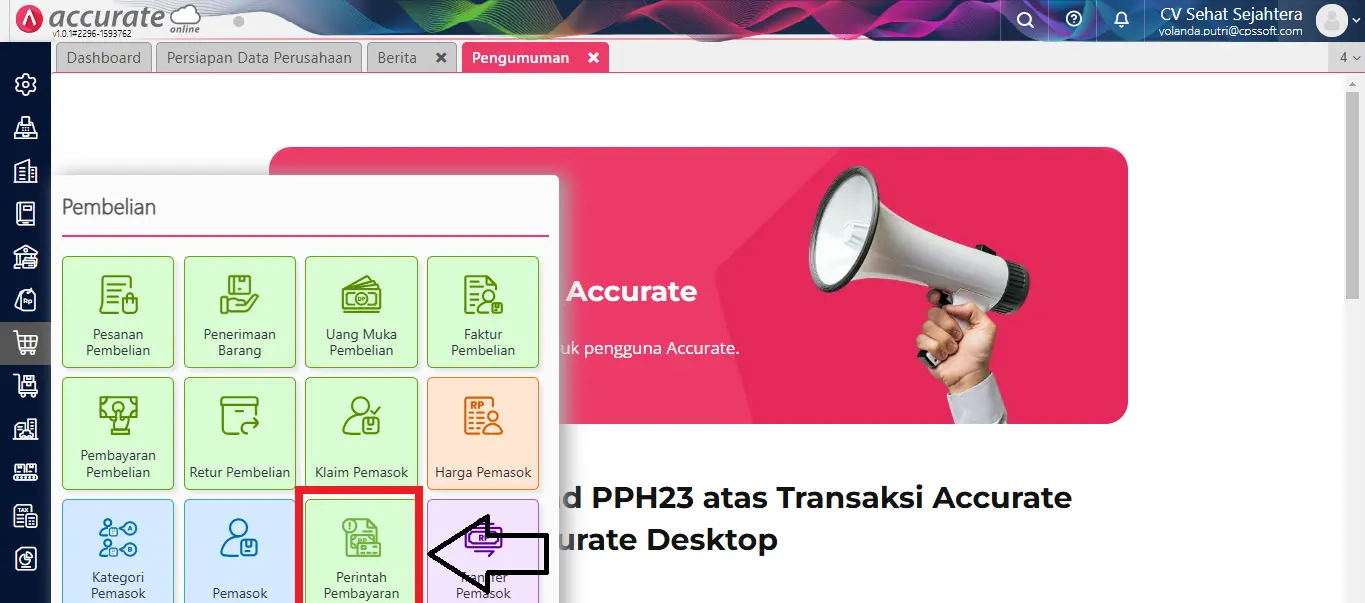 Cara membuat perintah pembayaran